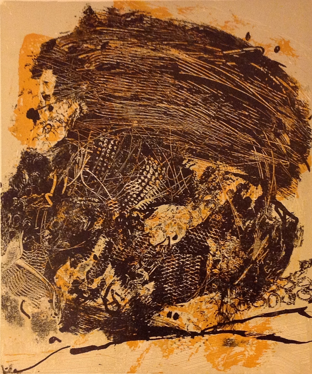 Fossil I, 1965, Radierung, 30x25cm