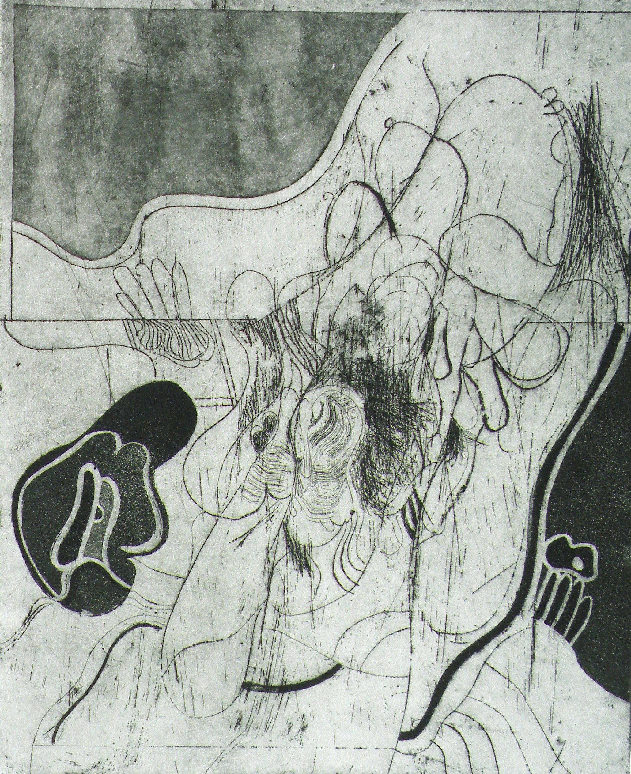 ohne Titel, 1968, Radierung, 32x27cm